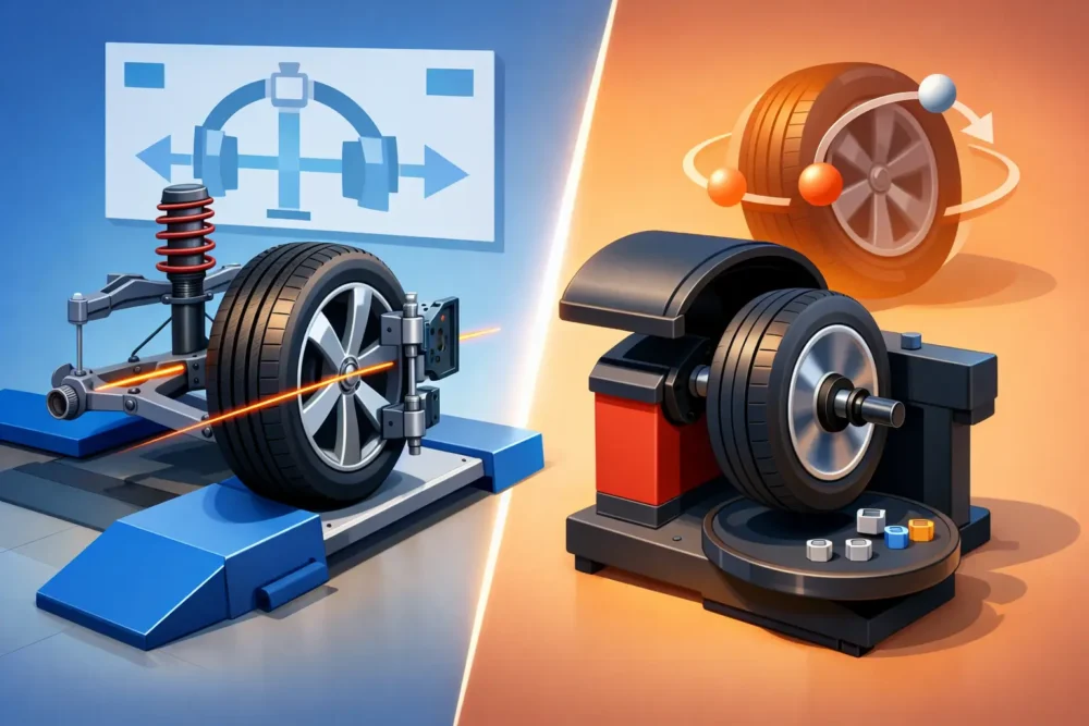 Wheel Alignment vs Tire Balancing Explained